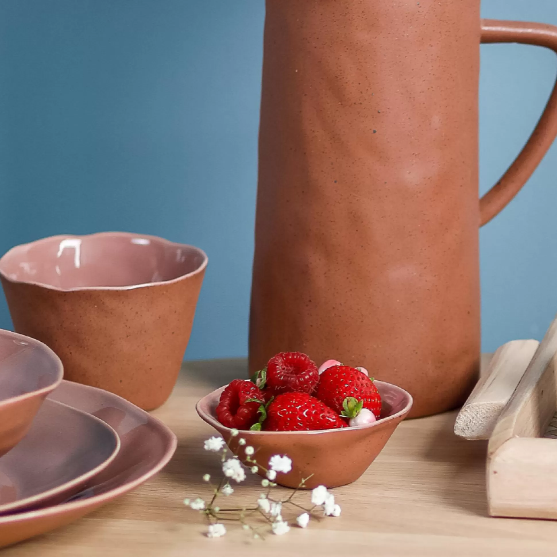 Tam Stoneware Tumbler, Terracotta Rose^Be Home Sale