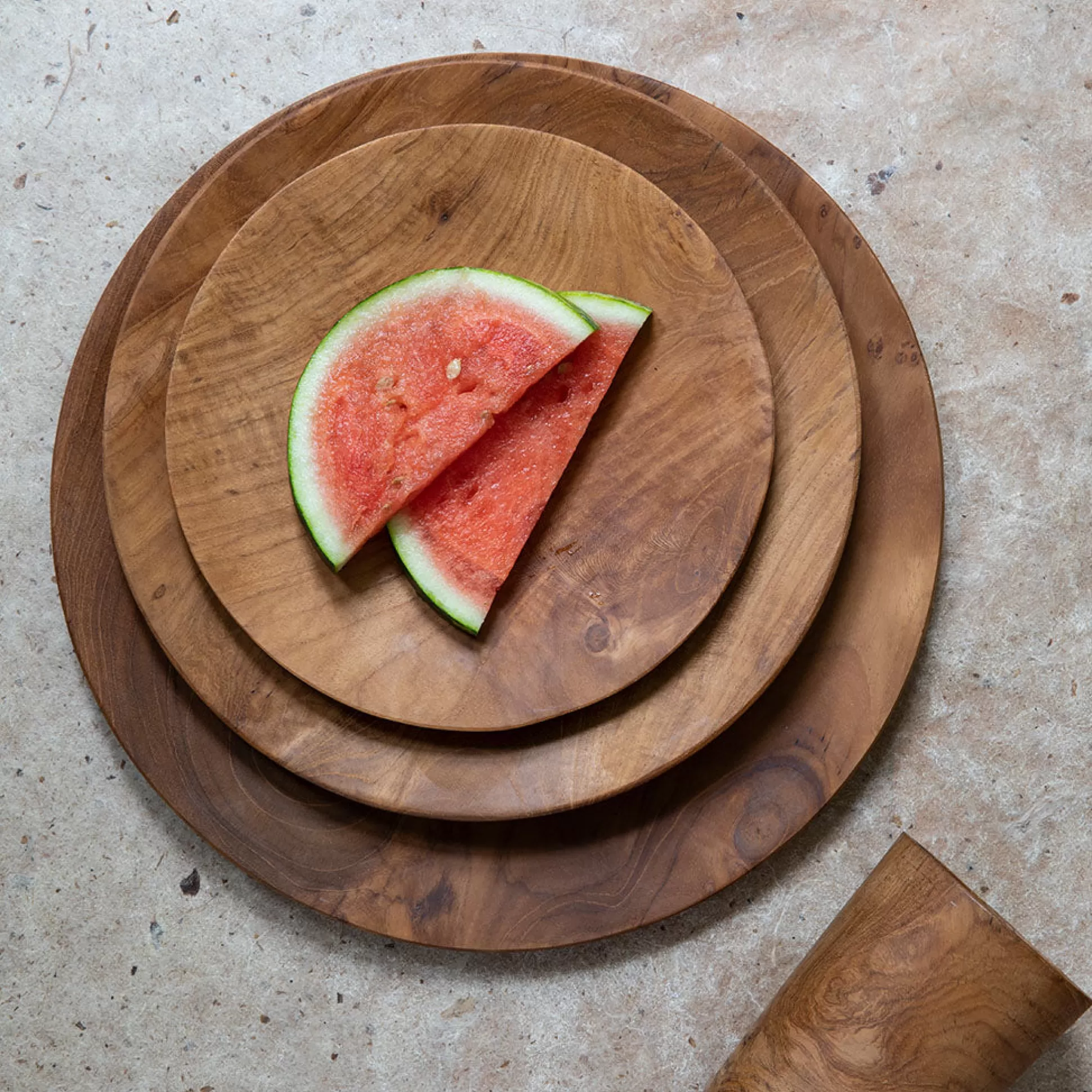 Teak Dinner Plate^Be Home Cheap