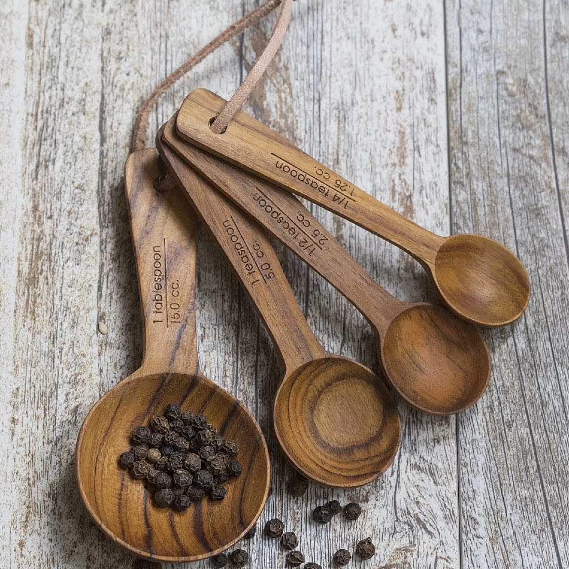 Be Home Measuring<Teak Measuring Spoons Set