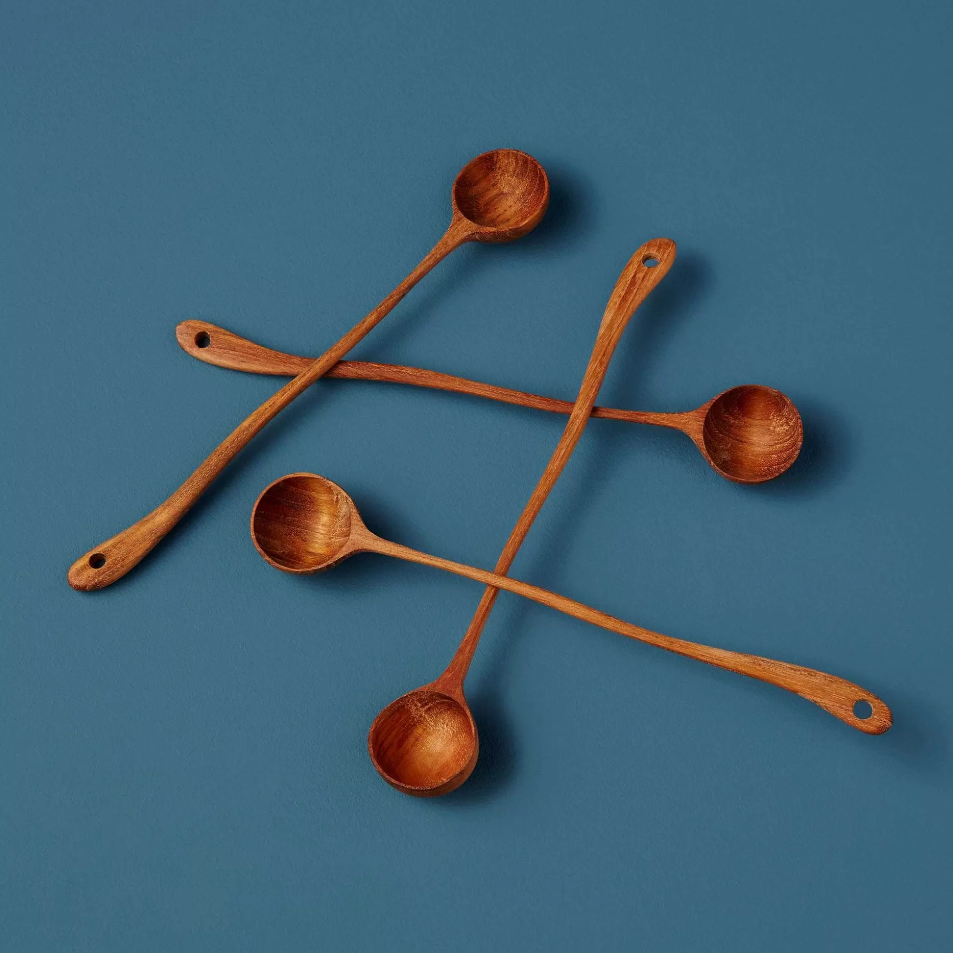 Be Home Scoops<Teak Wiggly Scoops, Set of 4