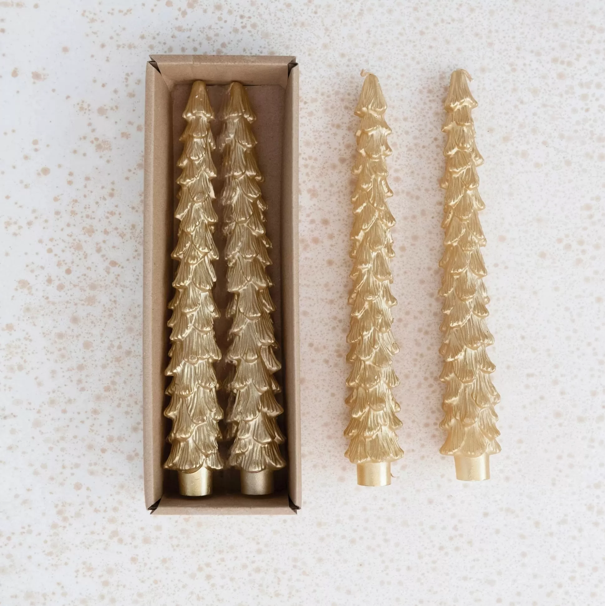 Tree Taper Candles, Gold, Set of 2^Be Home Sale