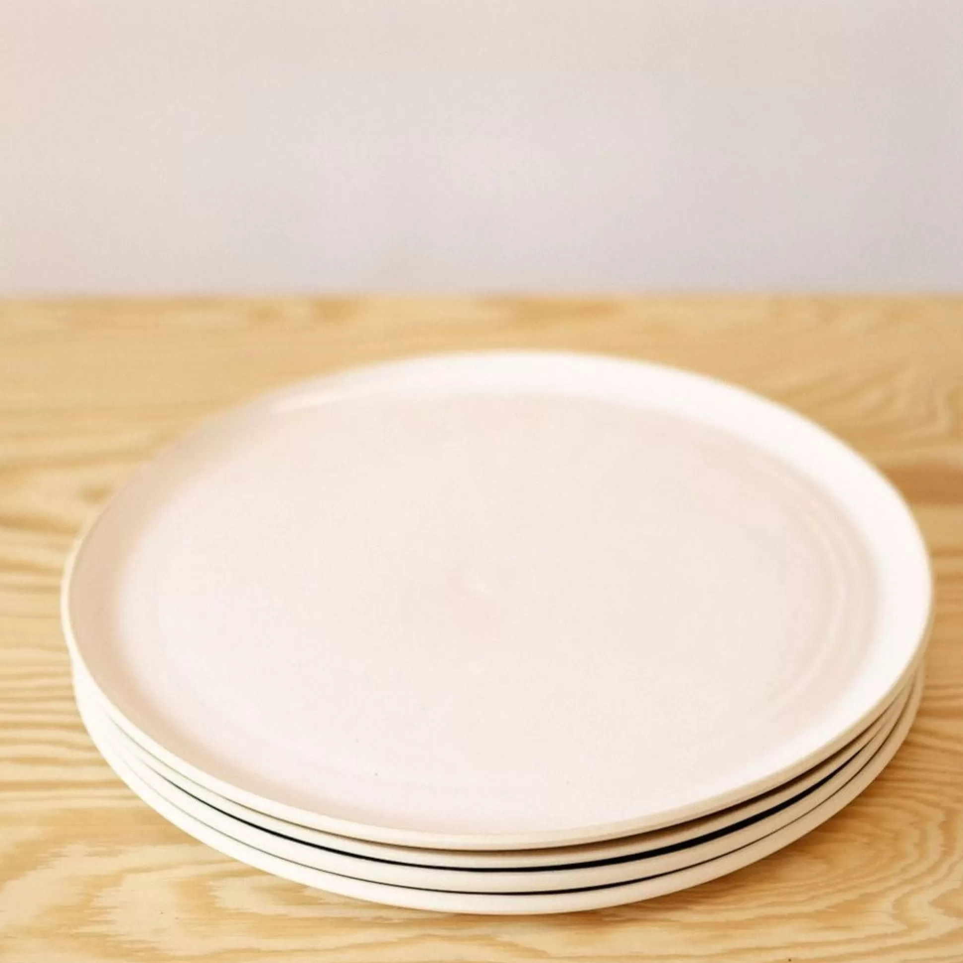 Treves Dinner Plate, White, Set of 4^Be Home Store