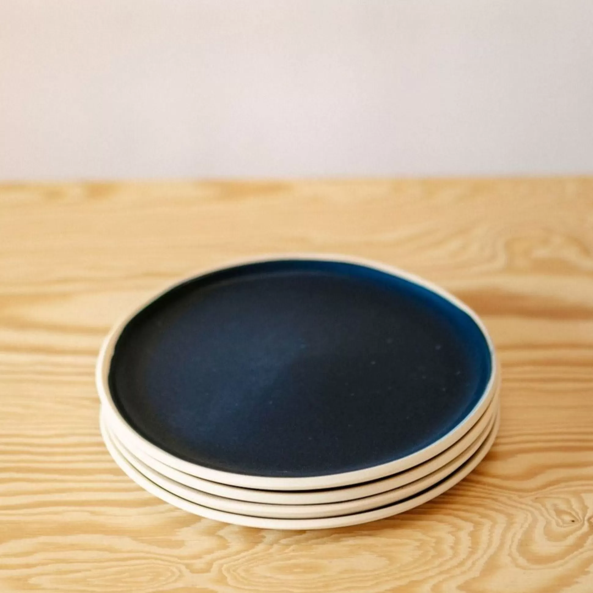 Treves Side Plate, Navy, Set of 4^Be Home Shop