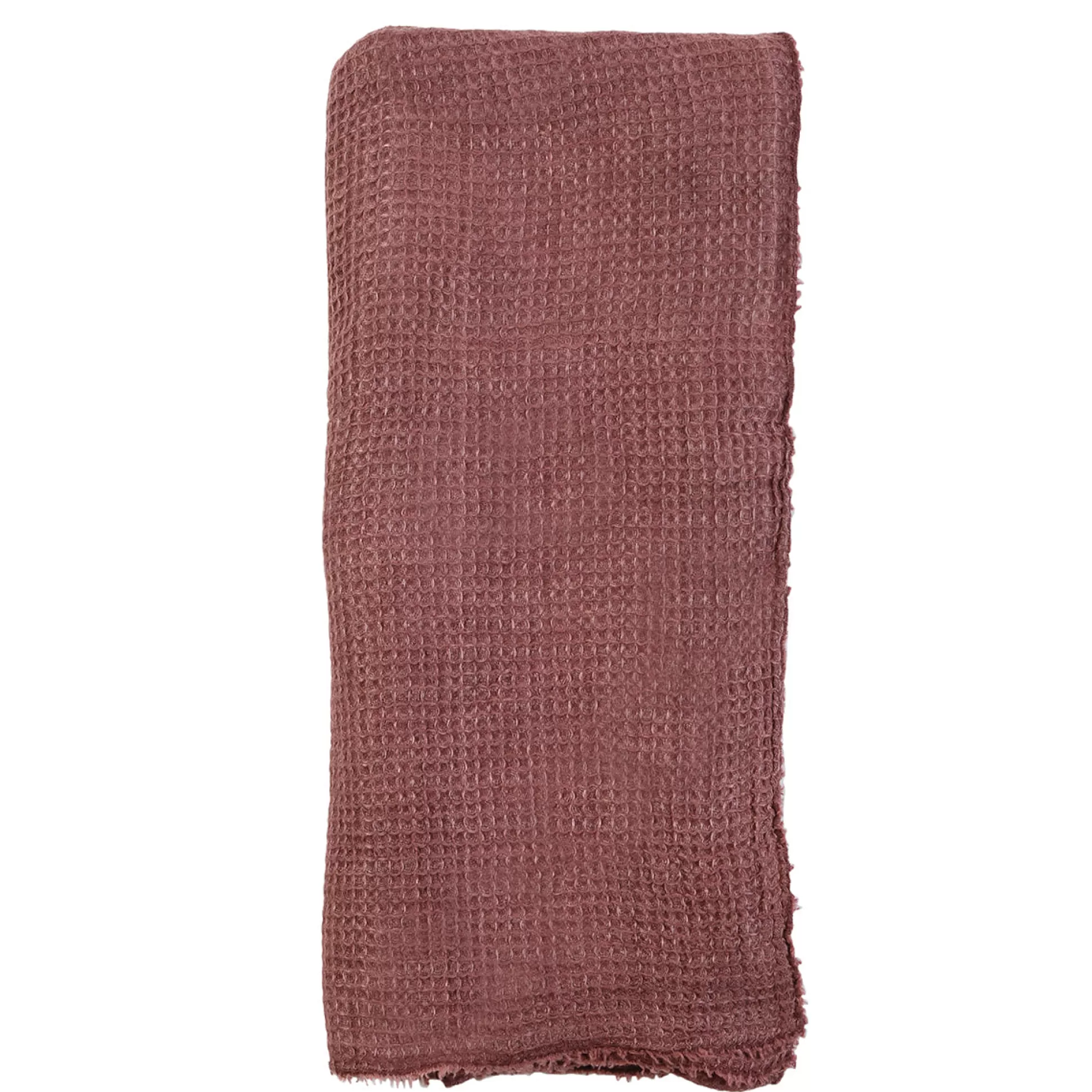 Venice Oversized Waffle Throw, Berry^Be Home Shop