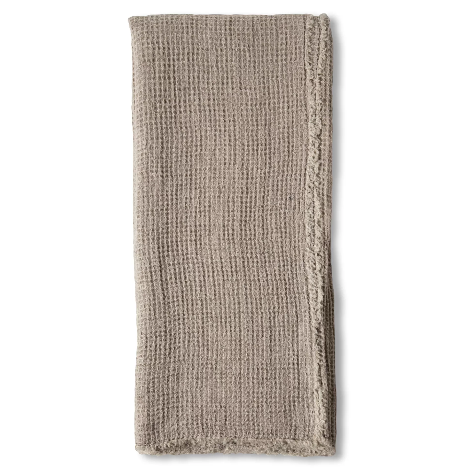 Venice Oversized Waffle Throw, Taupe^Be Home Cheap