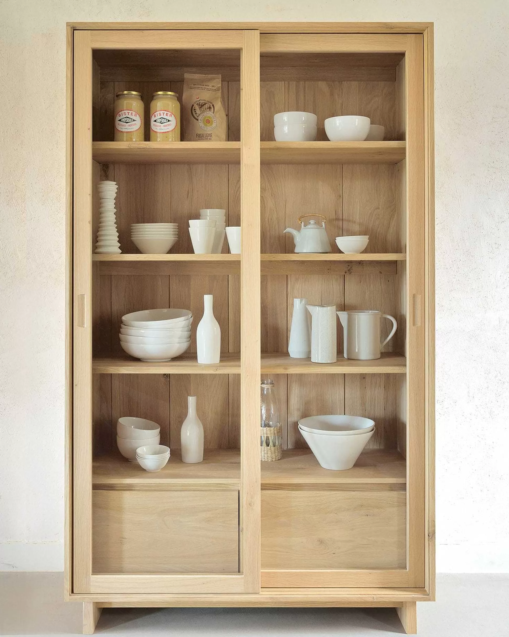 Be Home Cabinets<Wave Solid Oak Cabinet