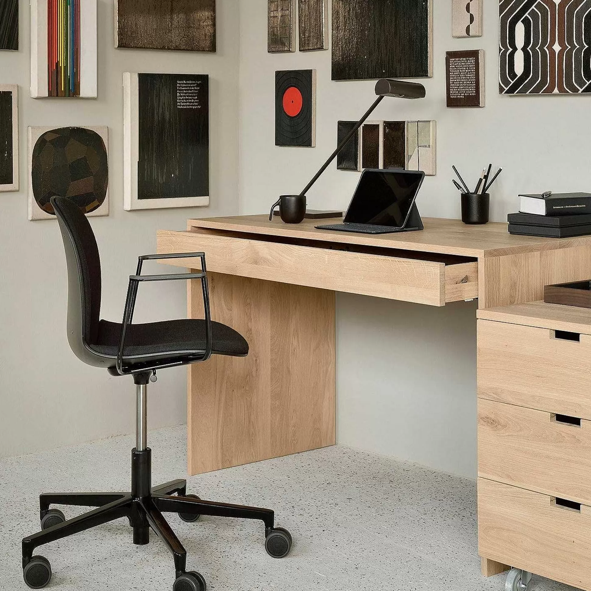 Be Home Desks<Wave Solid Oak Desk