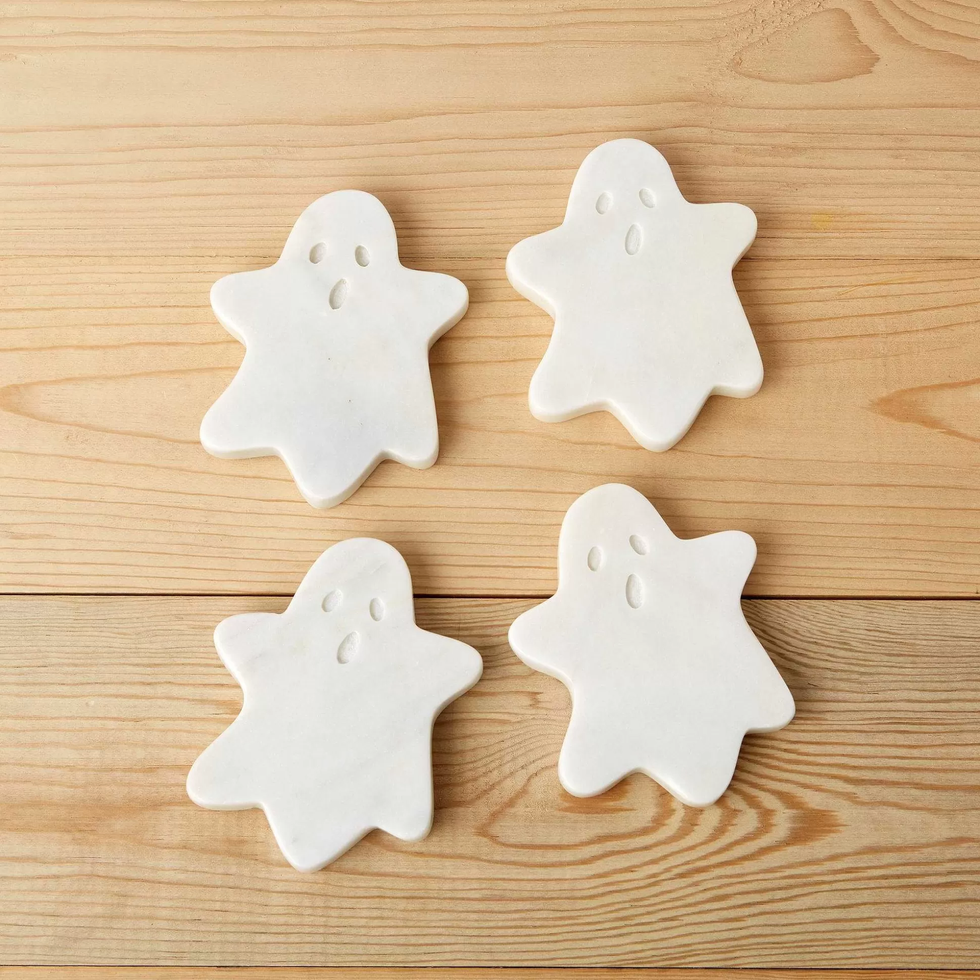 Be Home Coasters<White Marble Ghost Coasters, Set of 4