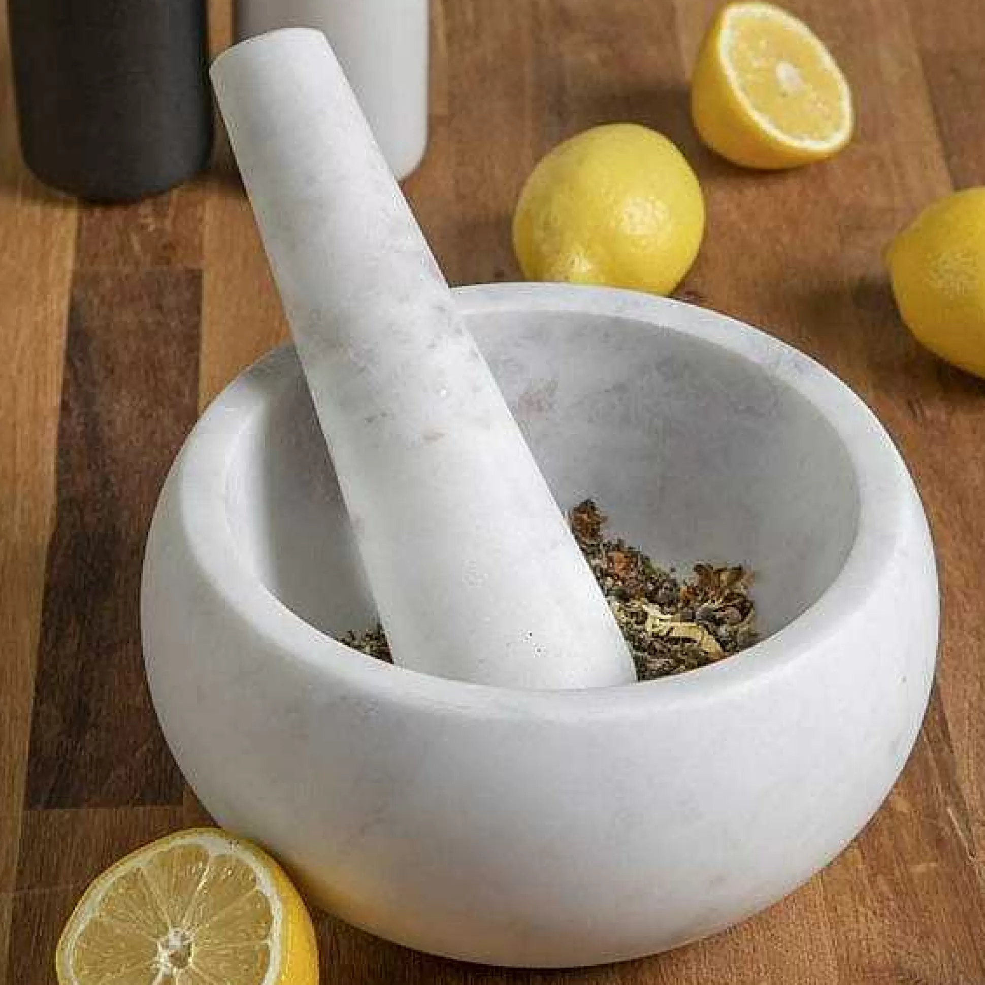 Be Home Mortar & Pestles<White Marble Mortar & Pestle